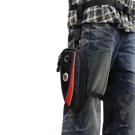 Wholesale Flat Compact Holster Bag - Motorcycle Drop Leg Waist Bag Thigh Bag with quick release strap